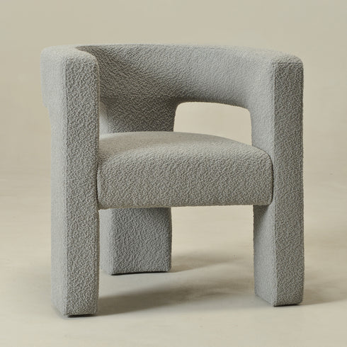 Herbert Modern Bouclé Armchair - Cozy Accent Chair | Decorative Side Chairs | Kinwell Furniture | Most Comfortable Accent Chairs